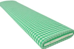 Katoen - Boerenruit Groot 6.5mm - Grasgroen