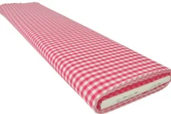 Katoen - Boerenruit Groot 6.5mm - Zacht Rood
