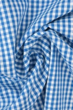 Katoen - Boerenruit Klein 2.5mm - Blauw