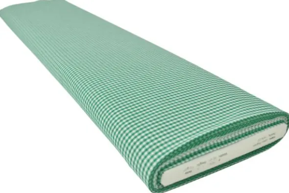 Katoen - Boerenruit Klein 2.5mm - Groen