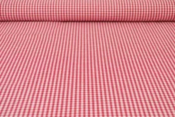 Katoen - Boerenruit Klein 2.5mm - Rood
