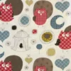 Katoen Canvas - Big Owls and Birdcages