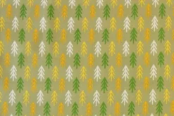 Katoen Canvas - Colored Arrow on Pistache Green