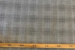Katoen Canvas - Squares Grey/Taupe