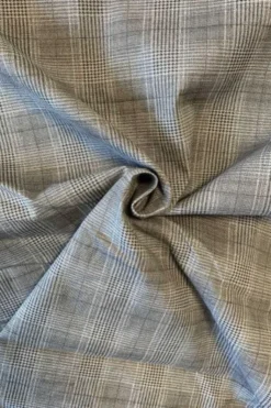 Katoen Canvas - Squares Grey/Taupe