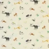 Katoen Canvas - Zoo Animal Drawing on White