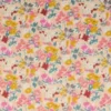 Katoen - Colorful Flowerfield on Apricot