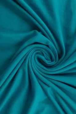 Katoenen Tricot petrol Blauw- 26