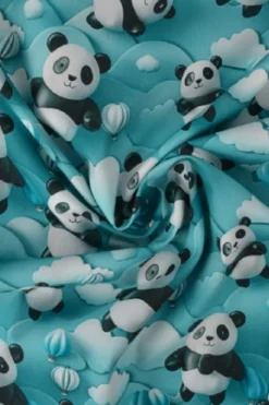 Katoen - Pandas and Air Balloons on Dark Petrol