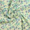 Katoen - Petite Lavender Flowers on Soft Yellow