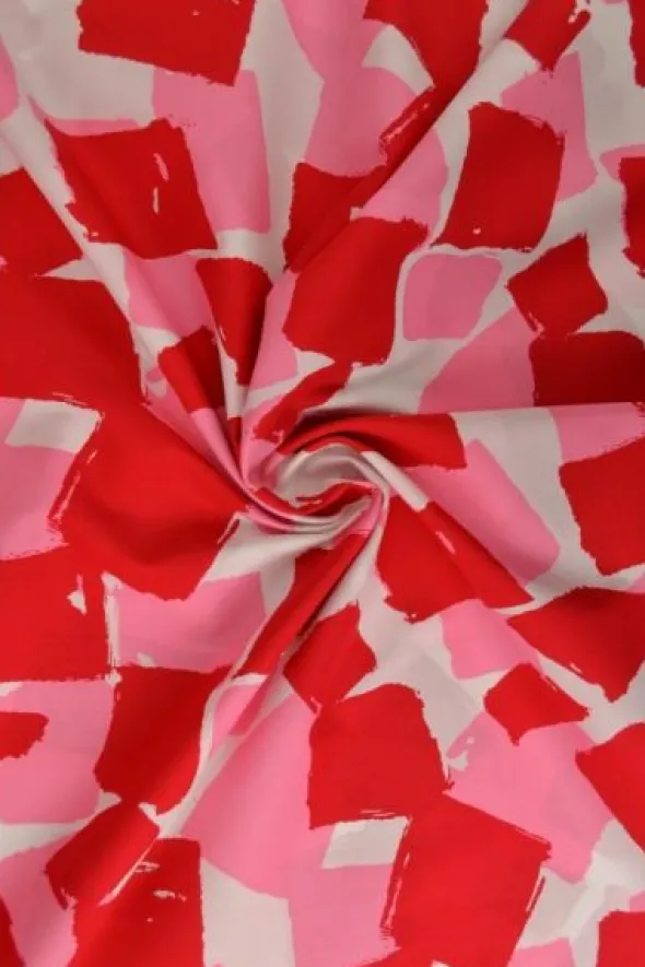 Katoen - Red/Pink Blocks