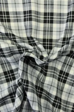 Katoen - Ruiten Grey/White/Black