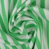 Katoen - Strepen Groot 6.5mm - Grasgroen 10