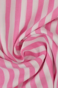 Katoen - Strepen Groot 6.5mm - Roze