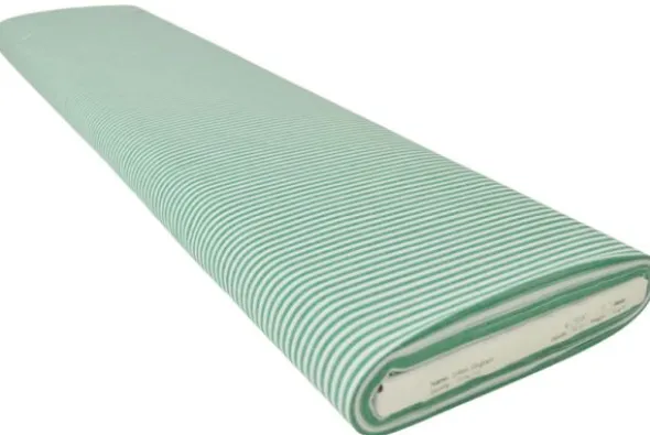 Katoen - Strepen Klein 2.5mm - Groen