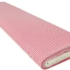 Katoen - Strepen Klein 2.5mm - Zacht Rood