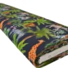 Katoen - Wild Animals and Palm Trees on Navy