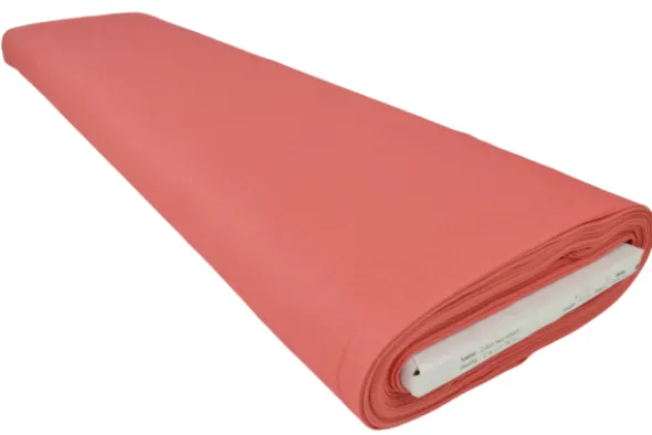 Keperkatoen Stretch- Vintage Koraal Roze - 37