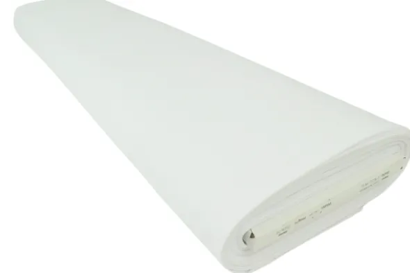 Keperkatoen Stretch-00 - Wit