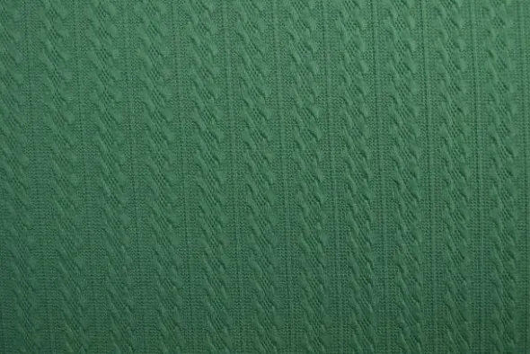 Knitted Cable Jersey - Dark Green - 32