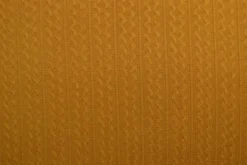 Knitted Cable Jersey - Dark Ocher - 44