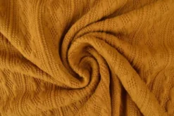 Knitted Cable Jersey - Dark Ocher - 44