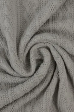 Knitted Cable Jersey - Grey