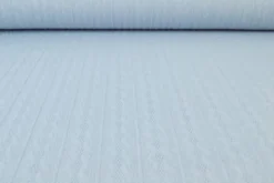 Knitted Cable Jersey - Misty Blue