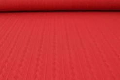 Knitted Cable Jersey - Red