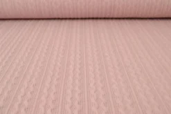 Knitted Cable Jersey - Vintage Roze - 37