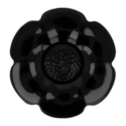 Knoop Bloem Verwisselbaar Hart - 37.5 mm - Black