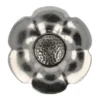 Knoop Bloem Verwisselbaar Hart - 20mm - Silver