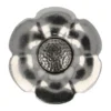 Knoop Bloem Verwisselbaar Hart - 25mm - Silver