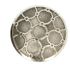 Knoop - Bol op Steel Old Silver - 30mm