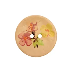 Knoop Floral Roze - 40mm