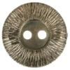 Knoop - geribbelde rand Silver - 25mm