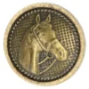 Knoop - Horse bronze - 25mm