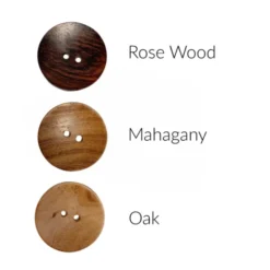 Knoop Hout 50mm - Rose Wood