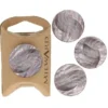 Knoop Milward - dot wave lavendel 27mm - 4 stuks