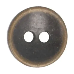 Knoop Milward - 2-gaats bruin 11mm - 10 stuks