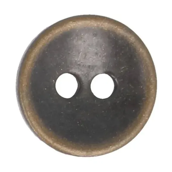 Knoop Milward - 2-gaats bruin 11mm - 10 stuks