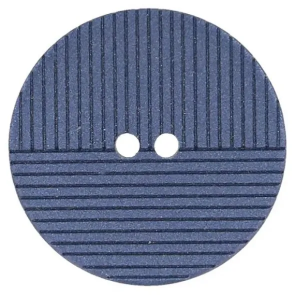 Knoop Milward - 2-gaats gestreept blauw 18mm -10 stuks