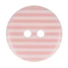 Knoop Milward - 2-gaats gestreept Roze 6 stuks - 15mm