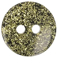 Knoop Milward - 2-gaats glitter goud 14mm - 8 stuks