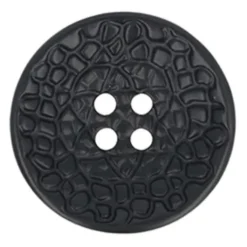 Knoop Milward - 4-gaats mozaïek zwart 25mm - 4 stuks