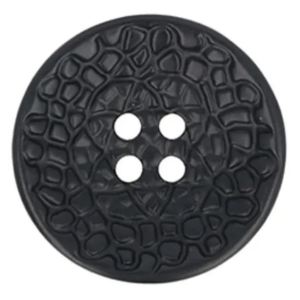 Knoop Milward - 4-gaats mozaïek zwart 25mm - 4 stuks