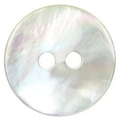 Knoop Milward - 2-gaats parelmoer blauw/grijs 10 stuks - 15mm