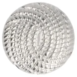 Knoop Milward - Zilver dots 18mm - 5 stuks