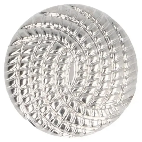 Knoop Milward - Zilver dots 18mm - 5 stuks