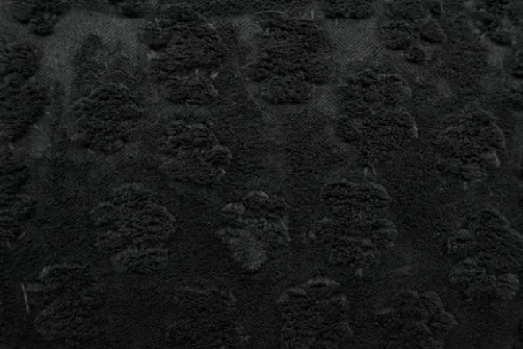 Knuffelfleece - Paw Prints - Black
